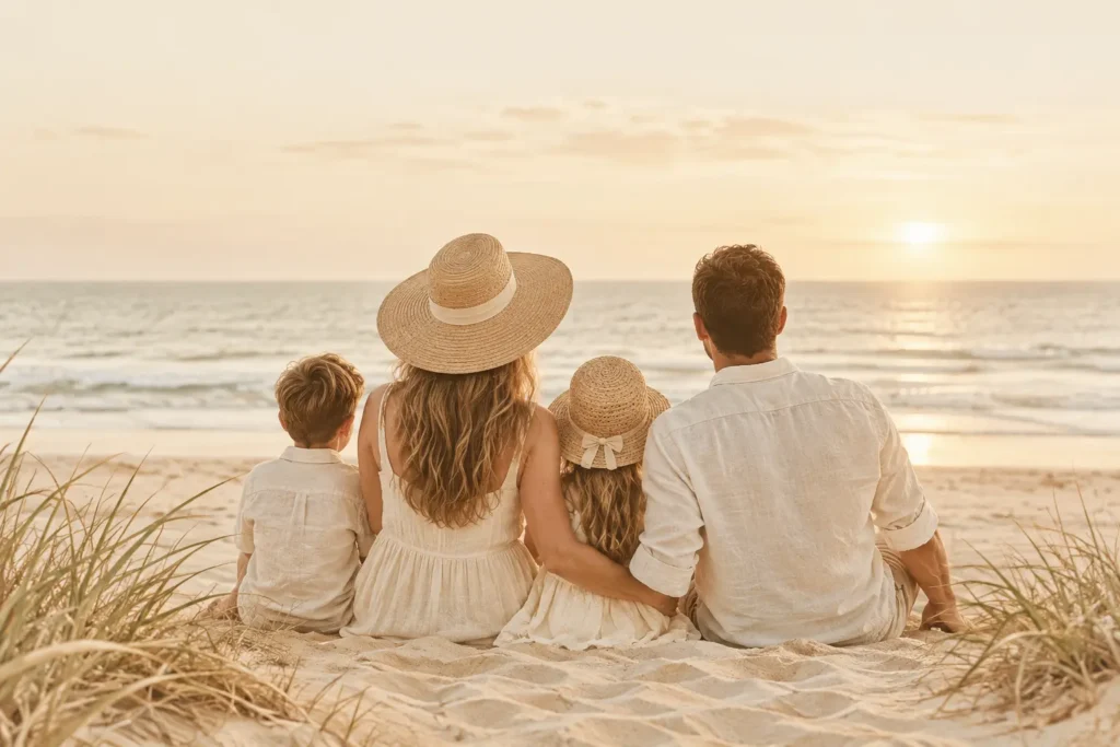 beach family